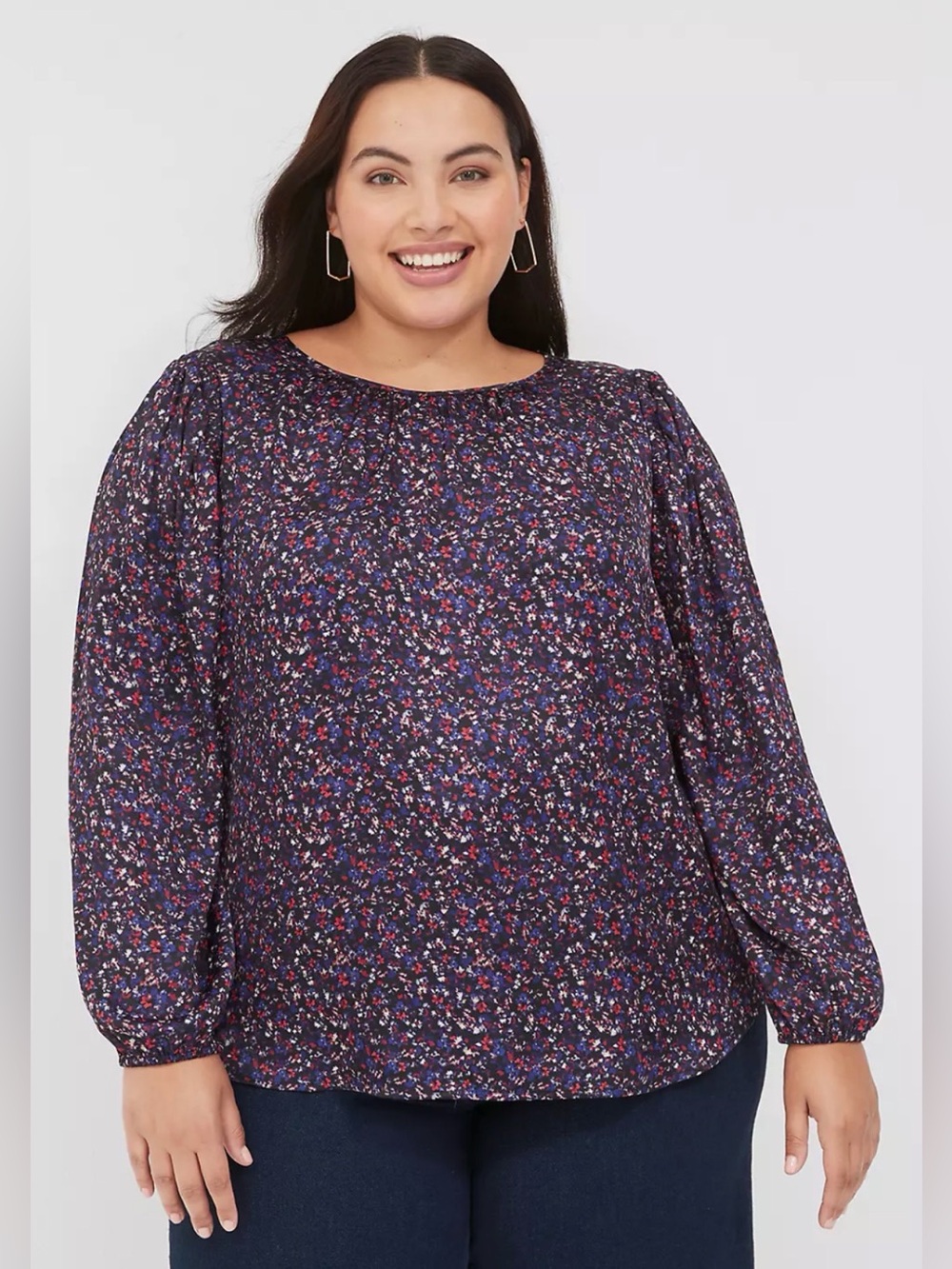 Lane Bryant long-sleeved blouse, 24, EUC